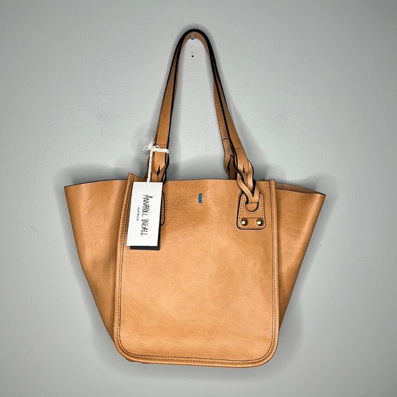 Annabel Ingall Handbags - NWT Auth Annabel Ingall Henri Leather Tote Bag with Turquoise Bead Detail!